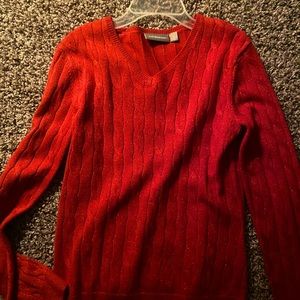 Croft and Barrow red sweater